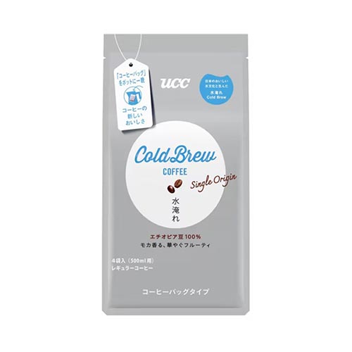 UCC 콜드브루 싱글 오리진 커피백 워터드립 아이스커피 120g (30g×4개입, 500ml용)