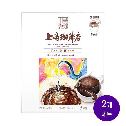 UCC 우에시마 커피점 원드립 커피 풀 앤 블룸 5개입x2개세트 (총10개입)