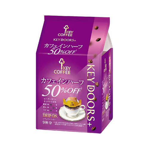 KEY COFFEE 키커피 드립 온 카페인 하프 7g  9개입