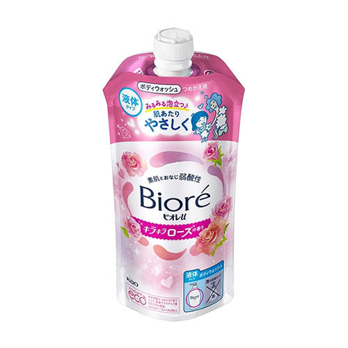 비오레 u 반짝이는 로즈 향 바디 워시 리필 320ml (화사한 로즈 향)