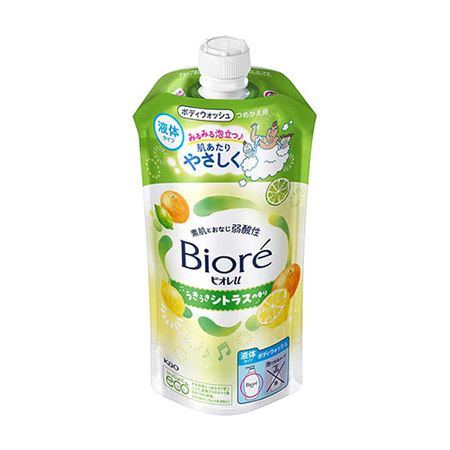 비오레 u 상큼한 시트러스 향 바디 워시 리필 320ml (상큼한 시트러스 향)