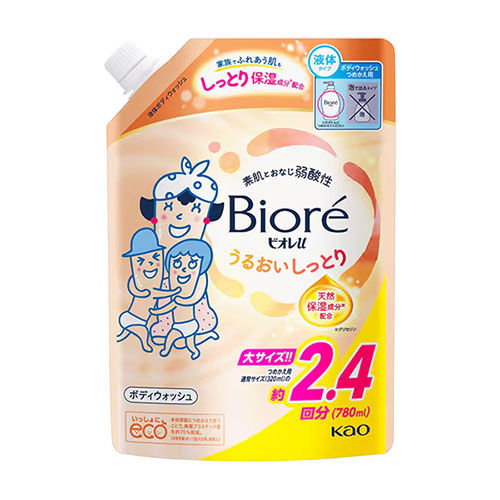 비오레 u 촉촉 보습 바디 워시 리필 780ml (은은한 플로럴 프루티 향)