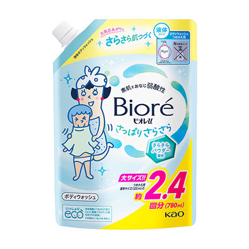 비오레 u 산뜻 보송 바디 워시 리필 780ml (상쾌한 그린 시트러스 향)