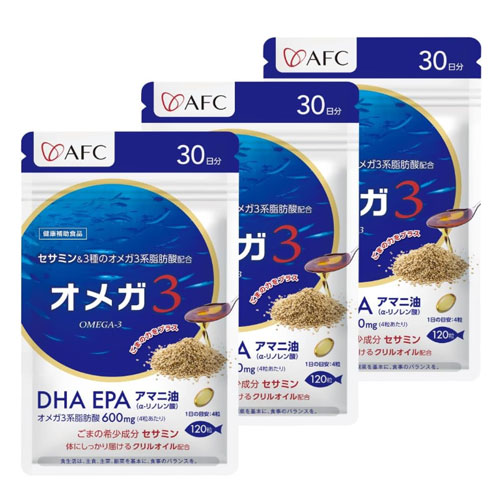 AFC 오메가3 DHA·EPA + 세사민 30일분 3개세트