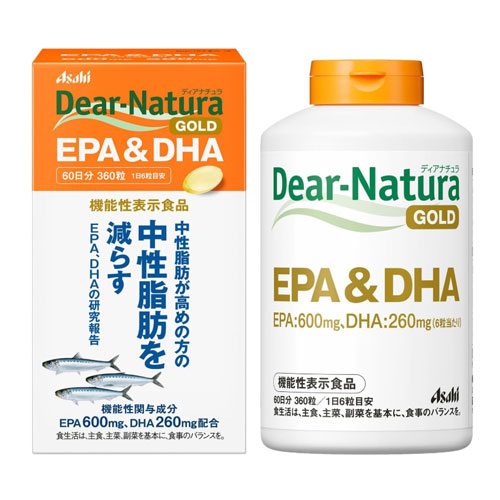 디어내츄라 EPA & DHA 360정 (60일분) Dear-Natura 아사히