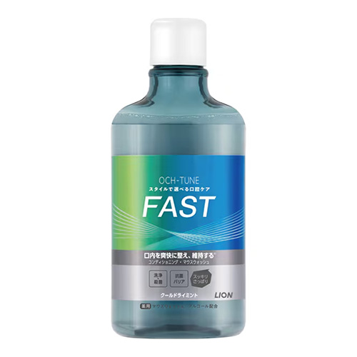 라이온 오쿠튠 OCH-TUNE 마우스워시 FAST 쿨 드라이 민트 알코올 600ml
