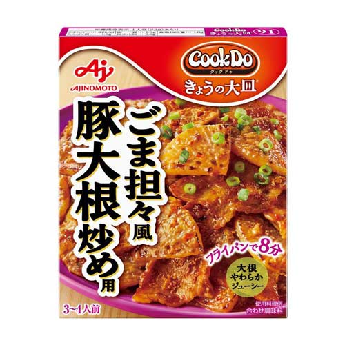 아지노모토 쿡두 오늘의 큰 접시 참깨 탄탄풍 돼지고기 무 볶음 양념 3~4인분 80gX3개