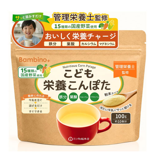 밤비노플러스 어린이 영양 콘포타 100g 영양 콘스프 분말