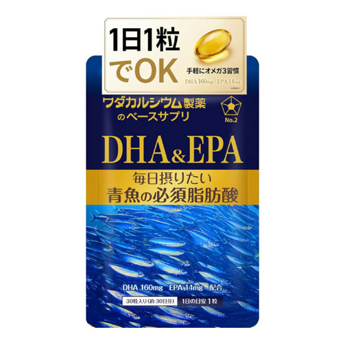 와다칼슘제약 DHA & EPA 오메가3 30일분 (120정)