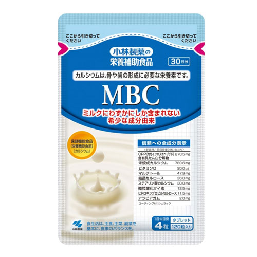 고바야시제약 MBC CPP 칼슘 & 비타민D 120정 (30일분)
