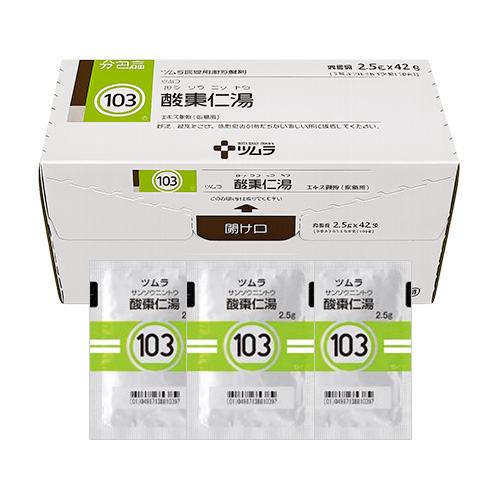 쯔무라 산조인탕(酸棗仁湯) 42포 과립한방 【103번】