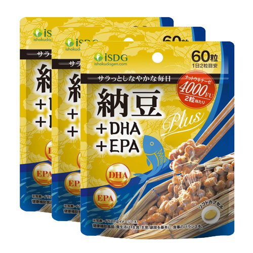 ISDG 나토키나제 4000FU EPA + DHA 60정 (30일분) 3개세트