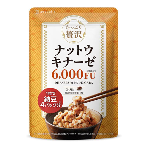 aequalis 낫토키나제 6000FU DHA·EPA 함유 30정 30일분 