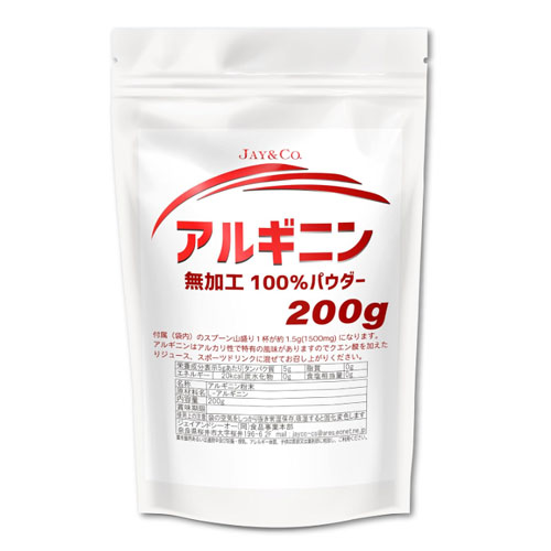 JAY&CO. L-아르기닌 100% 파우더 200g