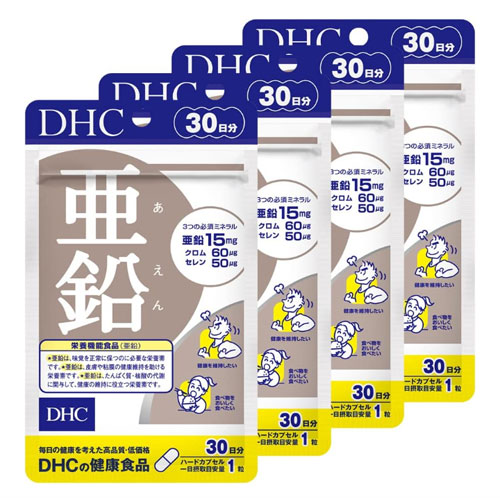 DHC 아연 15mg 30정 × 4개 세트 (총 120일분)