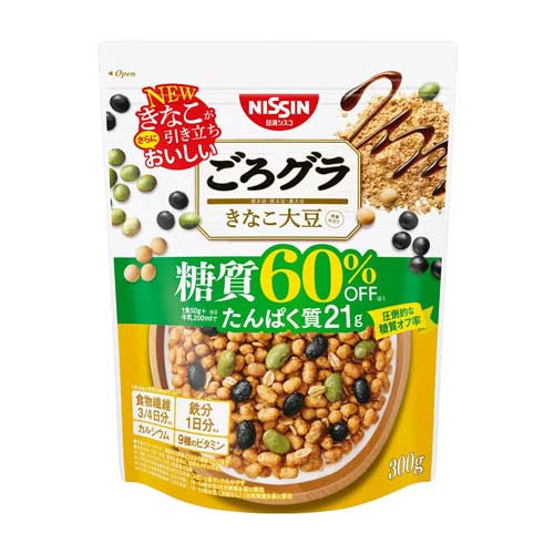 닛신 시스코 고로그라 당질 60% 감소 콩가루 대두 300g