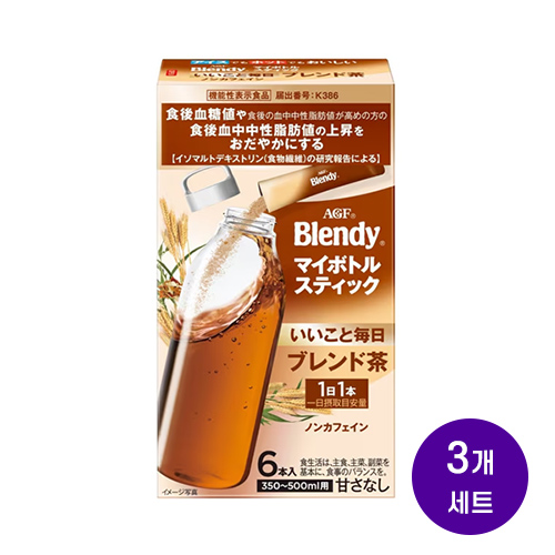 AGF 블렌디 마이보틀 스틱 매일 좋은 블렌드차 6스틱x3개세트