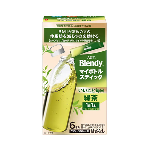 AGF 블렌디 마이보틀 스틱 매일 좋은 녹차 6스틱