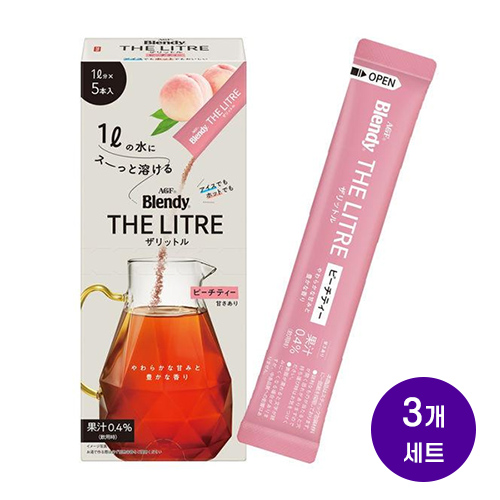 AGF 블렌디 더 리터 피치티 1L용 5스틱x3개세트