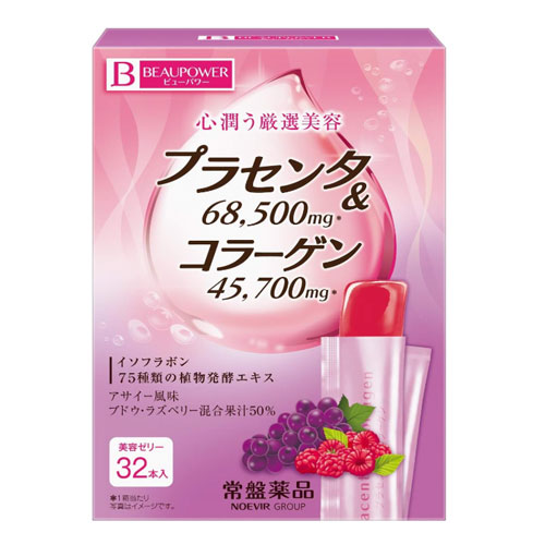 토키와약품 뷰파워 플라센타 콜라겐 젤리 10g × 32포 아사이풍미