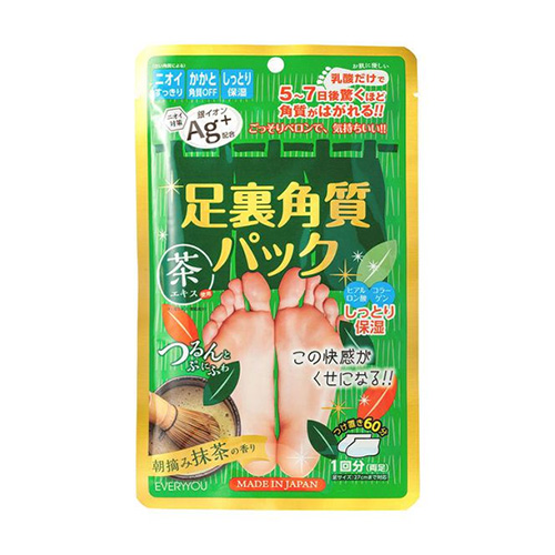 EVERYYOU 에브리유 발 각질 제거 풋팩 Ag 말차향 72g