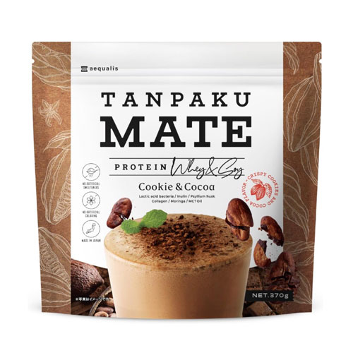 aequalis TANPAKU MATE PROTEIN 프로틴메이트 맛있는 프로틴 코코아맛 370g