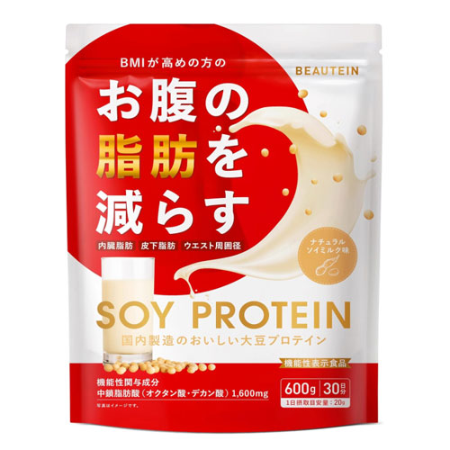 뷰틴(BEAUTEIN) 뱃살 감소 소이프로틴 두유맛 600g (약 30회분)