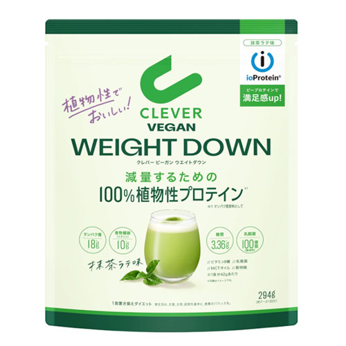 클레버(CLEVER) 비건 프로틴 웨이트다운 말차라떼맛 294g