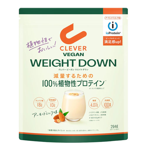 클레버(CLEVER) 비건 프로틴 웨이트다운 아몬드밀크맛 294g