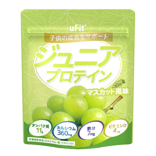 유핏(uFit) 주니어 프로틴 머스캣맛 600g 어린이 단백질 칼슘 철분 비타민 일본산