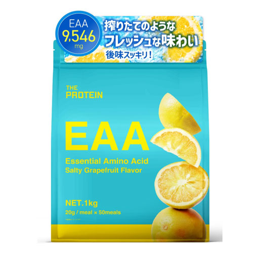 더 프로틴(THE PROTEIN) EAA 솔티 자몽맛 1kg 필수아미노산 EAA 9종 BCAA  일본산