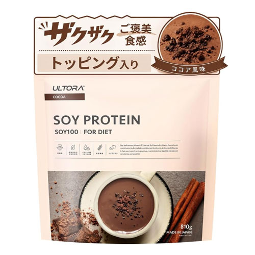 ULTORA 울트라 소이프로틴 코코아맛 810g 토핑 함유
