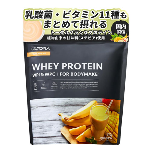 ULTORA 울트라 웨이프로틴 【과일오레맛】WPI&WPC 810g 일본산