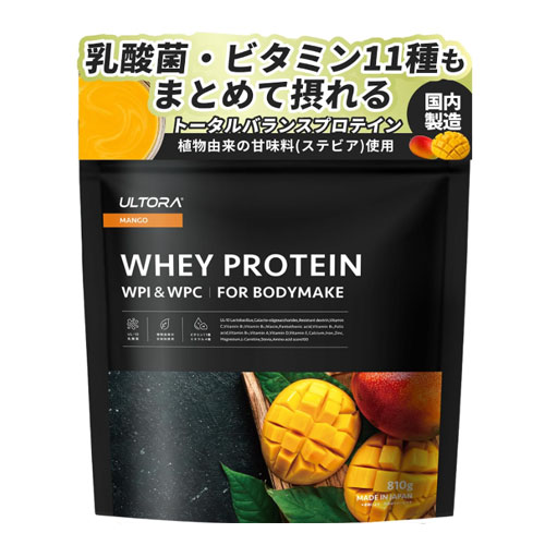 ULTORA 울트라 웨이프로틴 【망고맛】WPI&WPC 810g 일본산