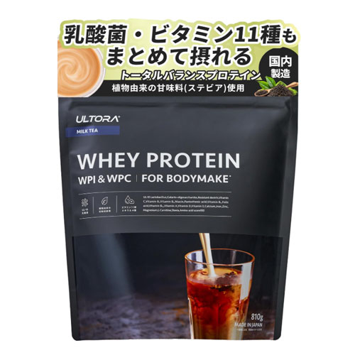 ULTORA 울트라 웨이프로틴 【밀크티맛】WPI&WPC 810g 일본산