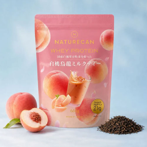 네이처캔 Naturecan WPC 웨이프로틴 백도 우롱 밀크티맛 660g