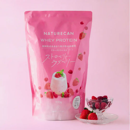네이처캔 Naturecan  WPC 웨이프로틴 딸기&라즈베리맛 930g