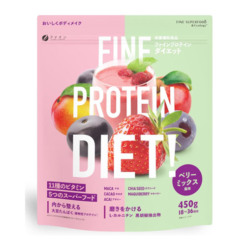 FINE 파인 프로틴 다이어트 베리믹스맛 450g