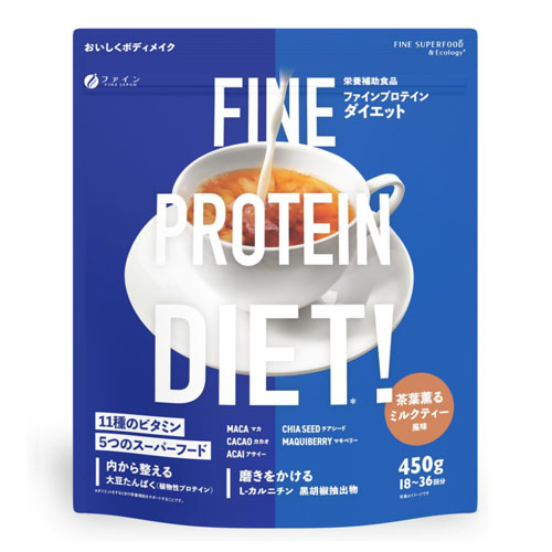 FINE 파인 프로틴 다이어트 소이 밀크티맛 450g