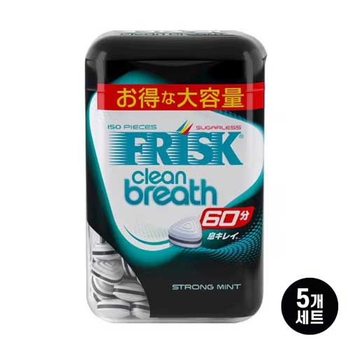 크라시에 프리스크 클린브레스 보틀 스트롱민트 105g x 5개
