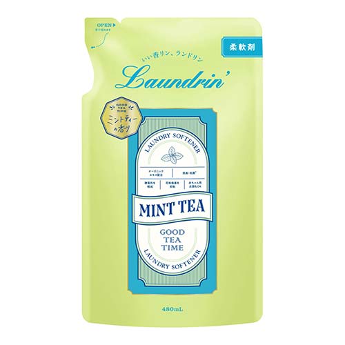 란도린 티 액체 섬유유연제 민트티 리필 480ml(기간한정)