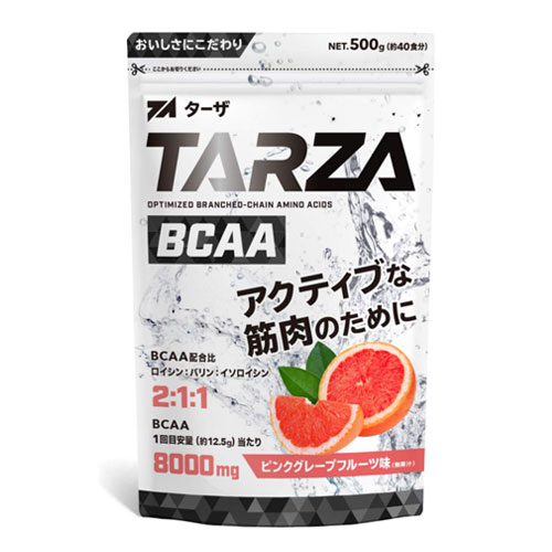 TARZA BCAA 8000mg 아미노산 구연산 파우더 핑크 자몽맛 500g