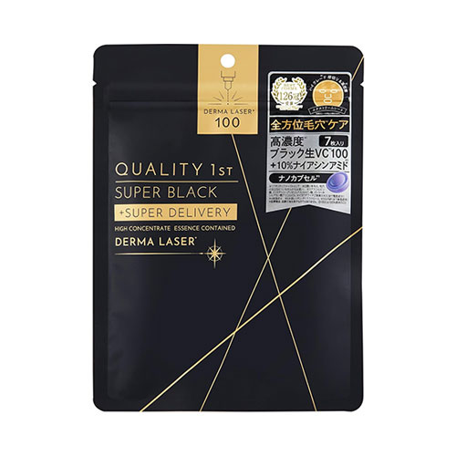 퀄리티퍼스트 (QUALITY 1st) DERMA LASER 더마레이저 슈퍼 블랙 VC100 마스크팩 7매