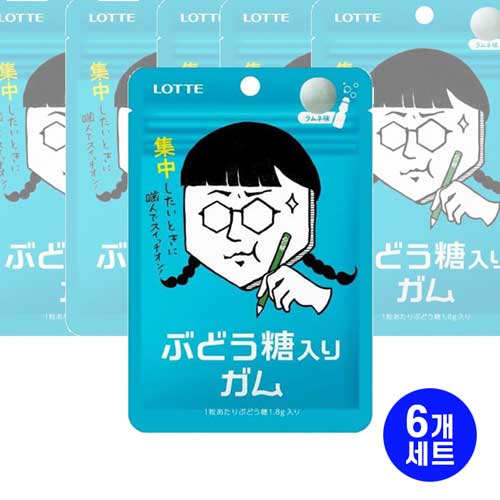 롯데 포도당 껌 18Gx6개세트