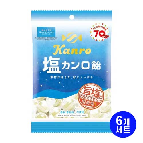 칸로 소금 칸로 캔디 140gX6개세트