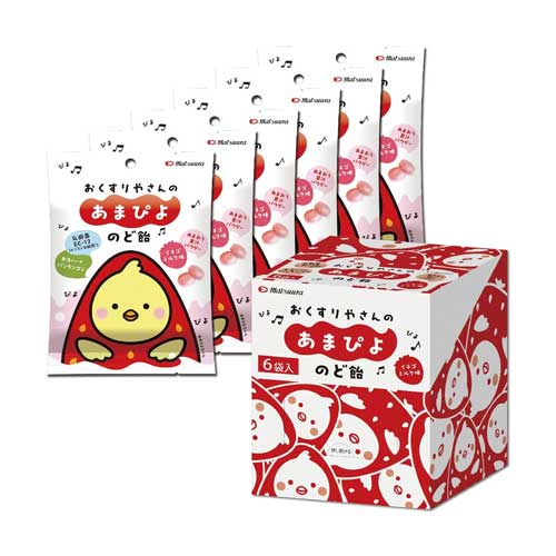 마츠우라  아마피요 목캔디 딸기우유맛 45g x 6봉
