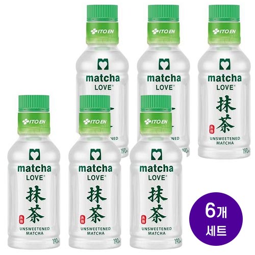 이토엔 말차 러브 말차 파우더 인 캡 190ml x 6병