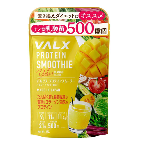 VALX 벌크스 프로틴 스무디 옐로우 망고맛 392g