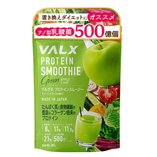 VALX  벌크스 프로틴 스무디 그린 애플맛 392g