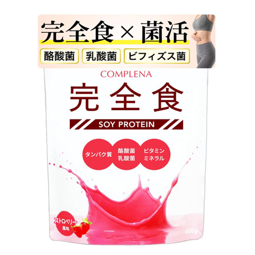 완전영양식 소이 프로틴 스트로베리맛 600g